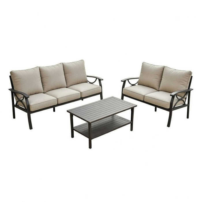Patio Furniture Set & Coffee Table For Backyard