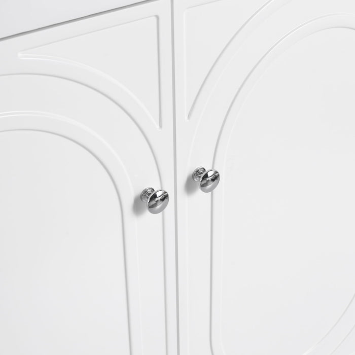 Modern Freestanding Bathroom Vanity With Soft Close Cabinet Doors