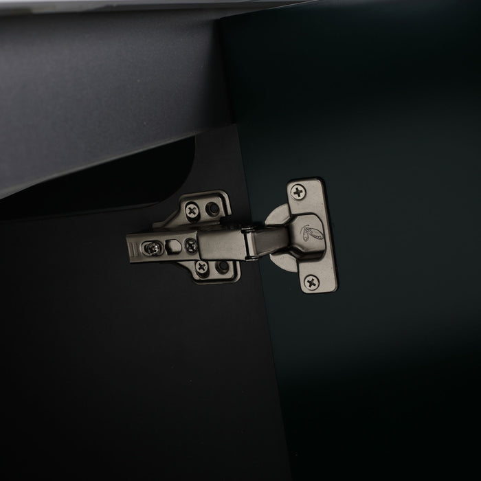 Contemporary Freestanding Bathroom Vanity With Resin Sink & Soft-Close Cabinet Doors