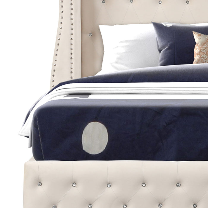 Sophia - Crystal Tufted Upholstered Bed