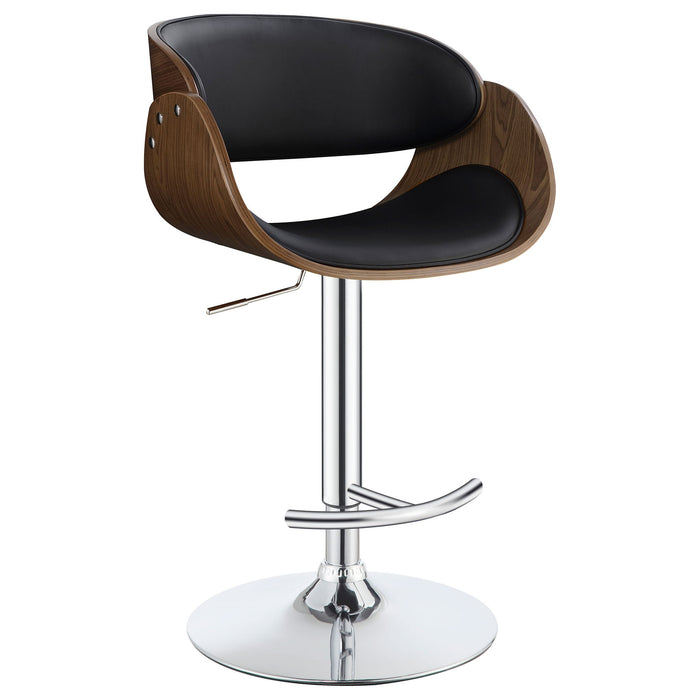 Ergonomic Adjustable Bar Stool - Black