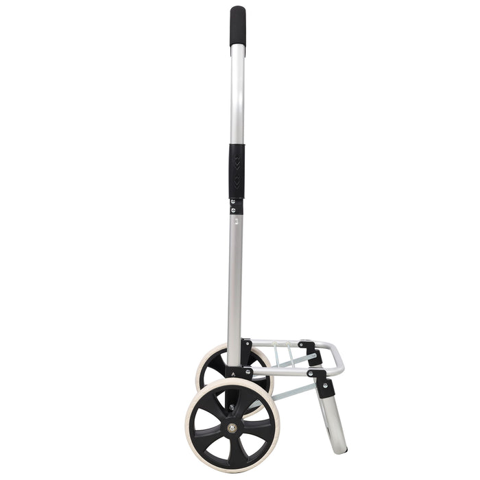 Foldable Shopping Trolley With Wheels And Waterproof Bag - Blue