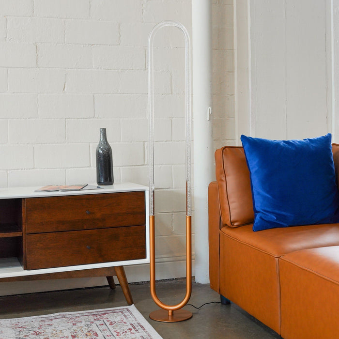 Zeon - LED Floor Lamp, 110 - 120V - Bronze