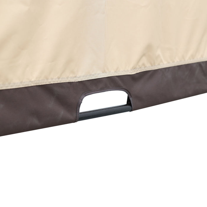 Outdoor Patio Pergola Gazebo - Steel Frame Sun Shelter With Retractable Canopy