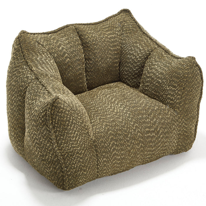 Comfortable Chenille Sofa Chairs With Highly Resilient Foam For Living Rooms And Bedrooms