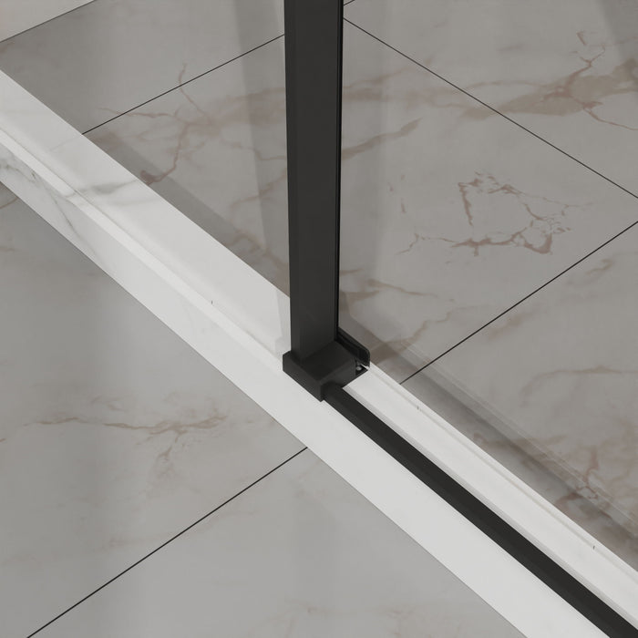 Frameless Tub Sliding Shower Door With Easy Clean Coating