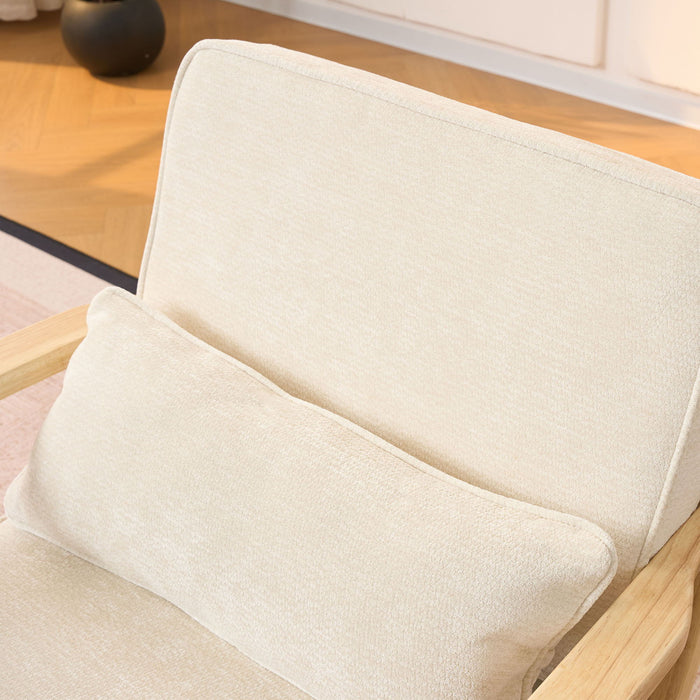 Living Room Chair With Lumbar Pillow