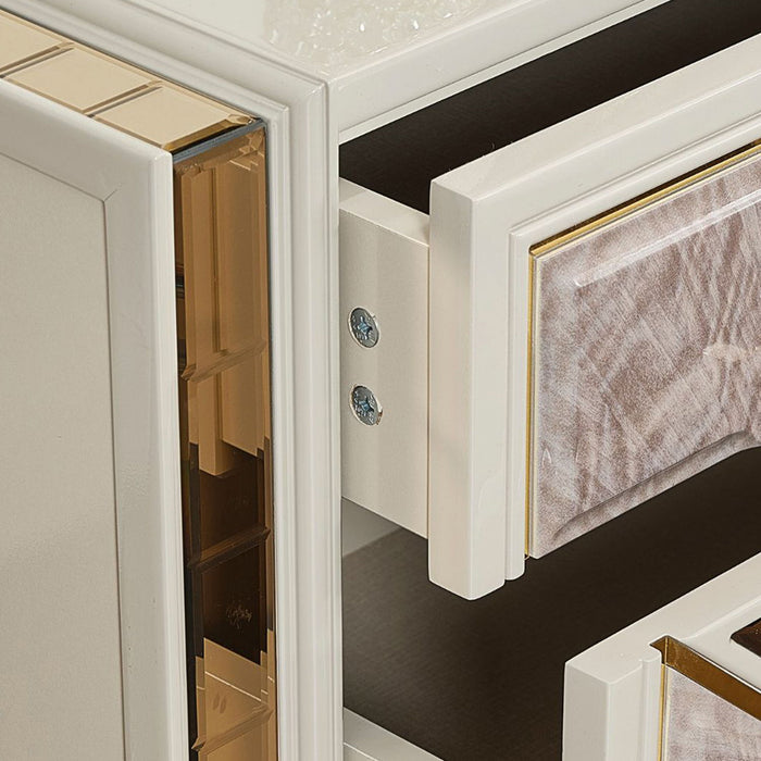 Omari - 2 Drawer Nightstand - Beige