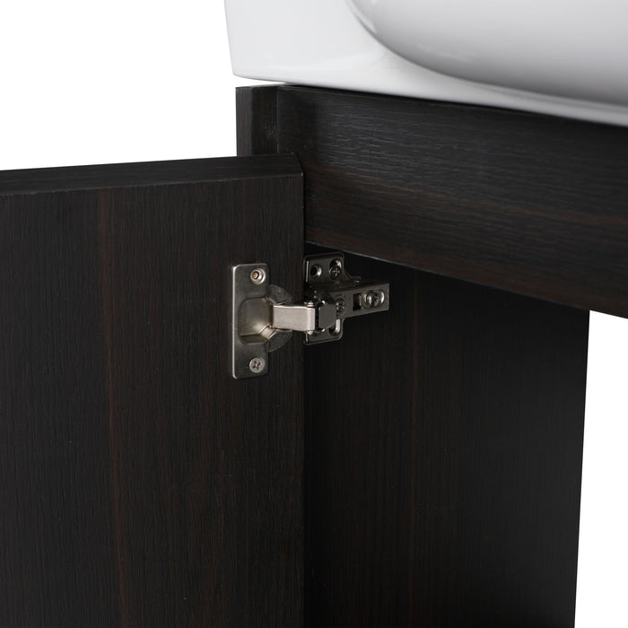 Wall Mounted Bathroom Vanity With Sink, Soft Close Door