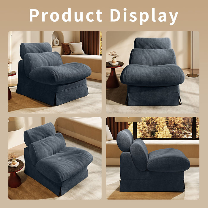 Accent Chair, Soft Medium Firm Upholstery For Living Room