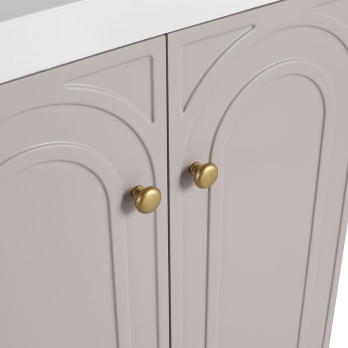 Modern Freestanding Bathroom Vanity With Soft Close Cabinet Doors