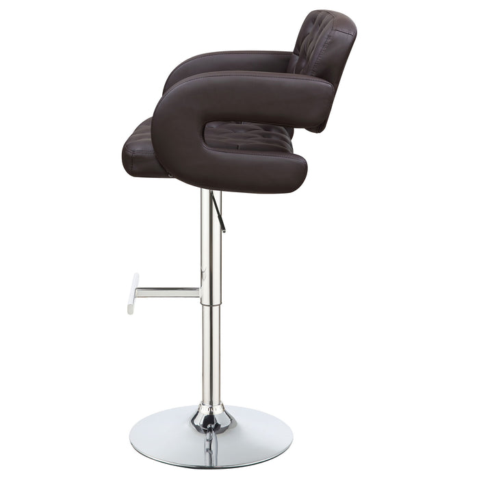 Adjustable Bar Stool With Upholstery