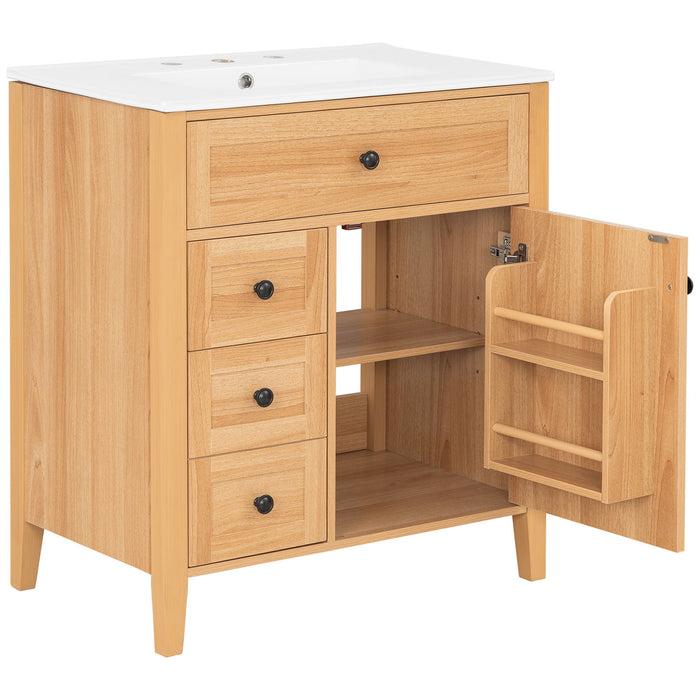 Bathroom Vanity With Sink, Soft Closing Cabinet