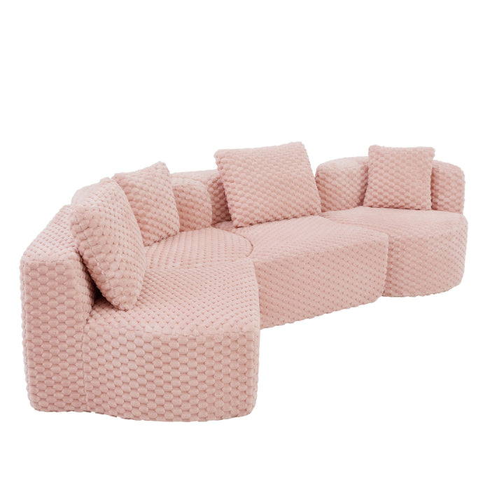 Modular Sectional Sofa With Free Combination Design