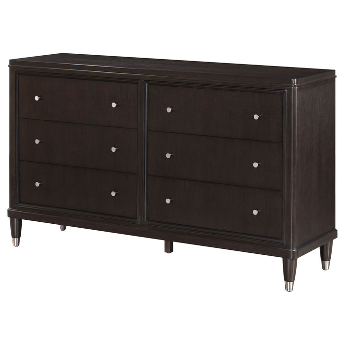 Niguel - 6 Drawer Dresser - Brown