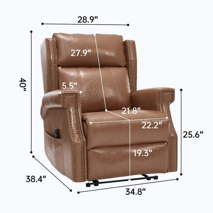Manual Recliner Chair With Heavy Duty Motion Mechanism, 8 Vibrating Nodes And 3 Massage Modes For Living Room