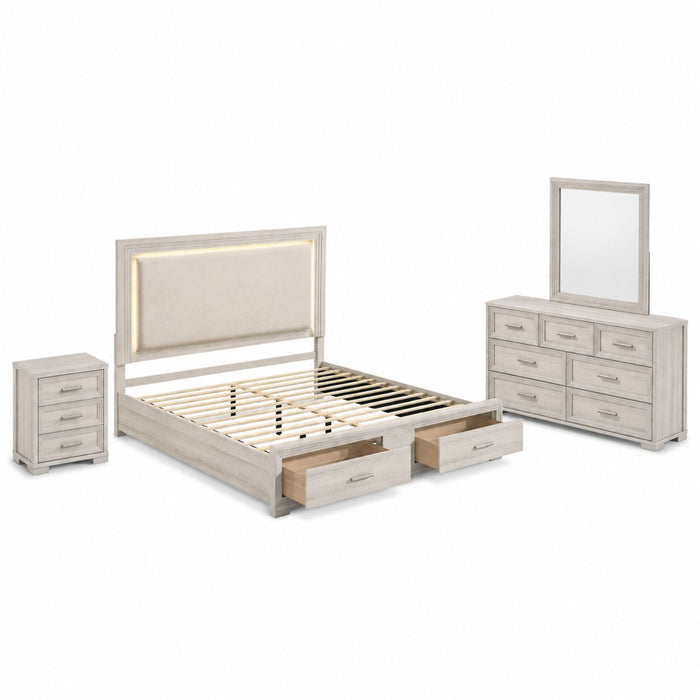Colorado - Bedroom Set With Upholstered LED Headboard