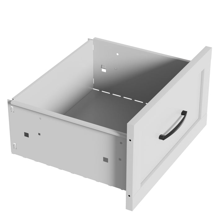 7-Drawer Dresser, Low-Profile Storage - White