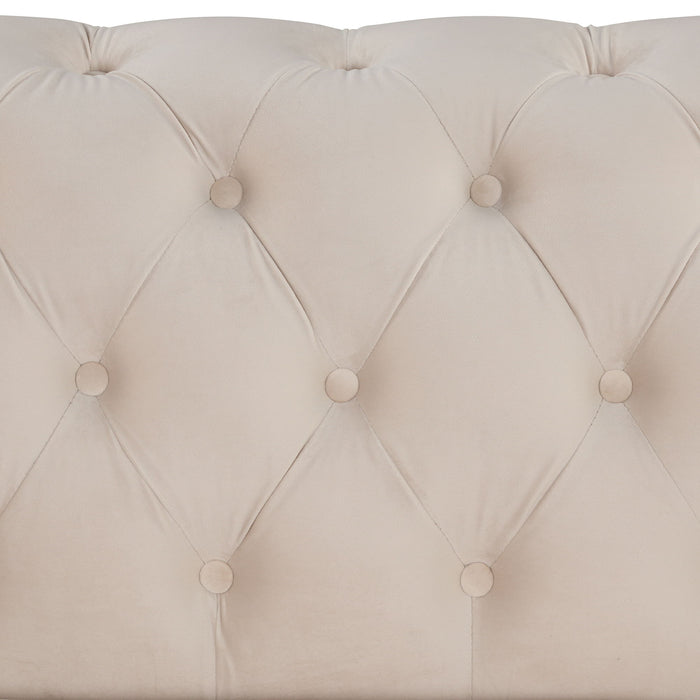 Upholstered Loveseat Sofa With Thick Removable Seat Cushion
