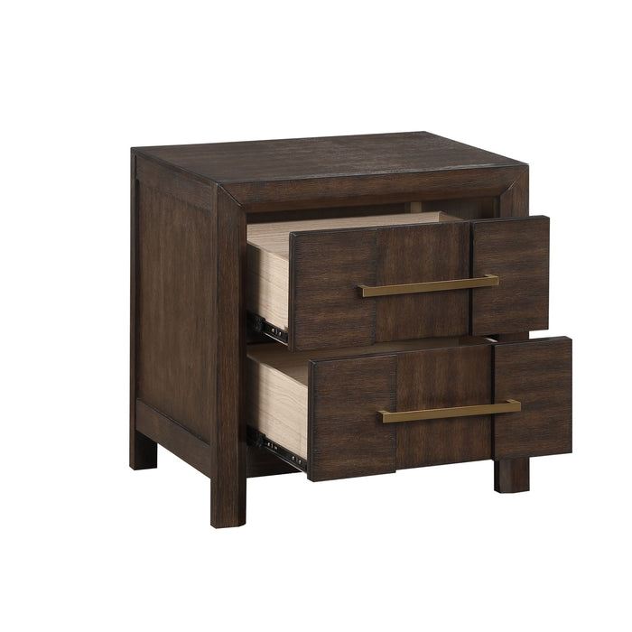 Kenzo - 2 Drawer Nightstand - Walnut