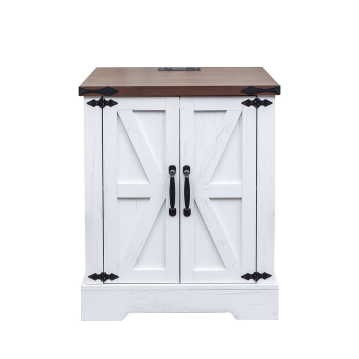 Nightstand With Adjustable Shelf