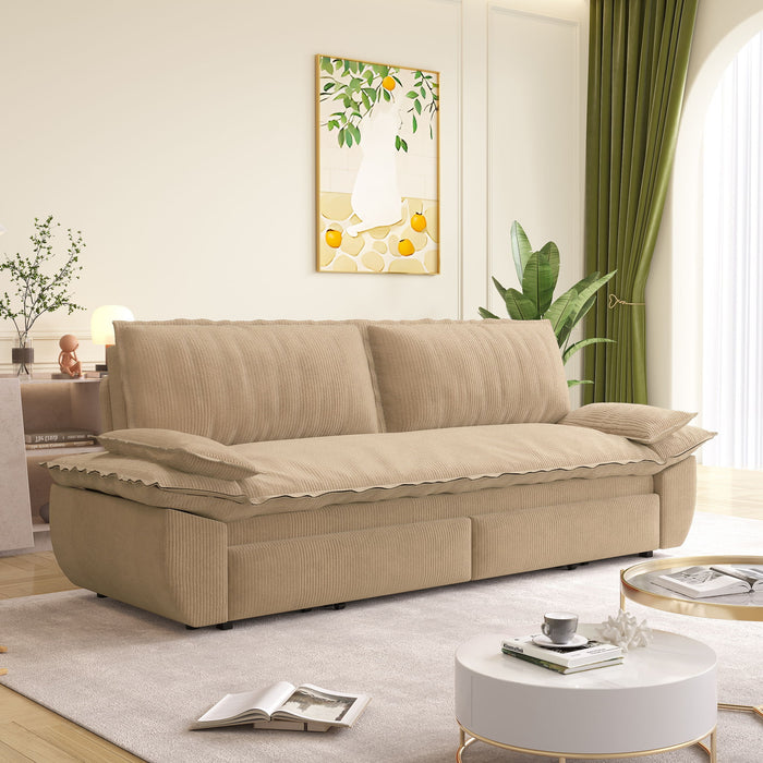 Queen Pull Out Sofa Bed, 3 In 1 Convertible Sleeper Sofa