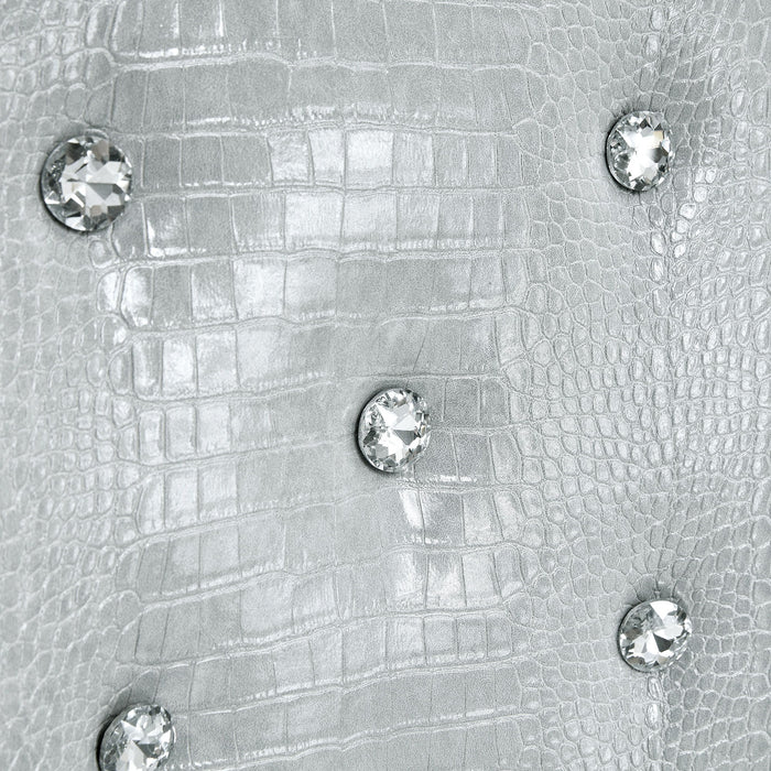 Elegant Design Alligator Skin Upholstered Dining Chairs