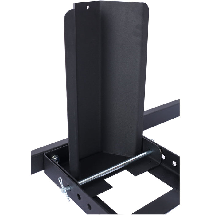 Heavy Duty Adjustable Motorcycle Stand / Wheel Chock 1800 Lb Capacity - Black