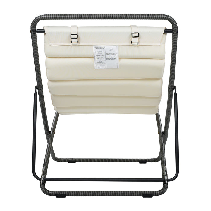 Outdoor Folding Chair With Adjustable Backrest (Set of 2)