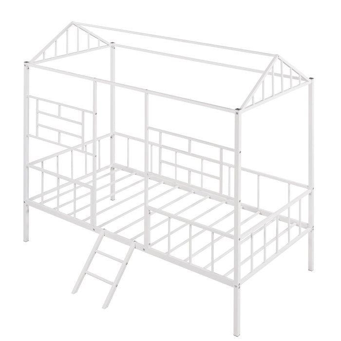 House Bed Frame With Slatted Support, No Box Spring Needed