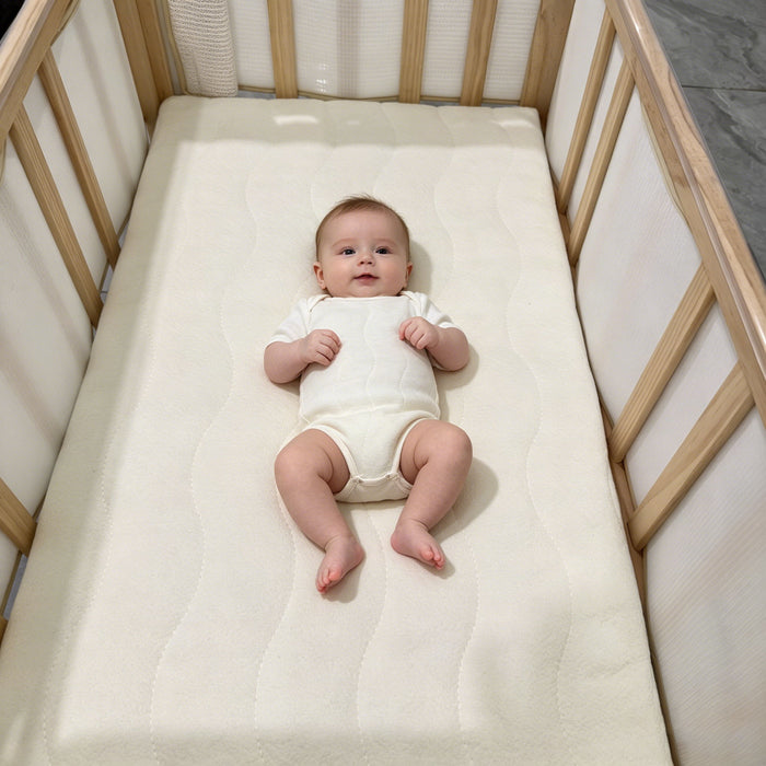 Portable Pne Bedside Bassinet, Crib With 3 Adjustable Heights, Compact Design - White