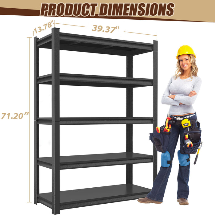 5 Tier Heavy Duty Shelving Unit Adjustable Shelving Units