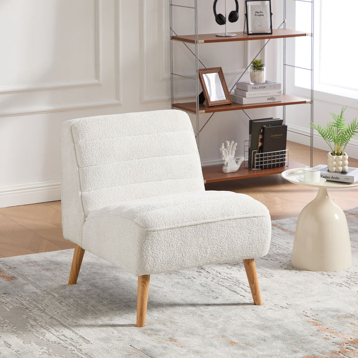 Upholstered Armless Accent Chair