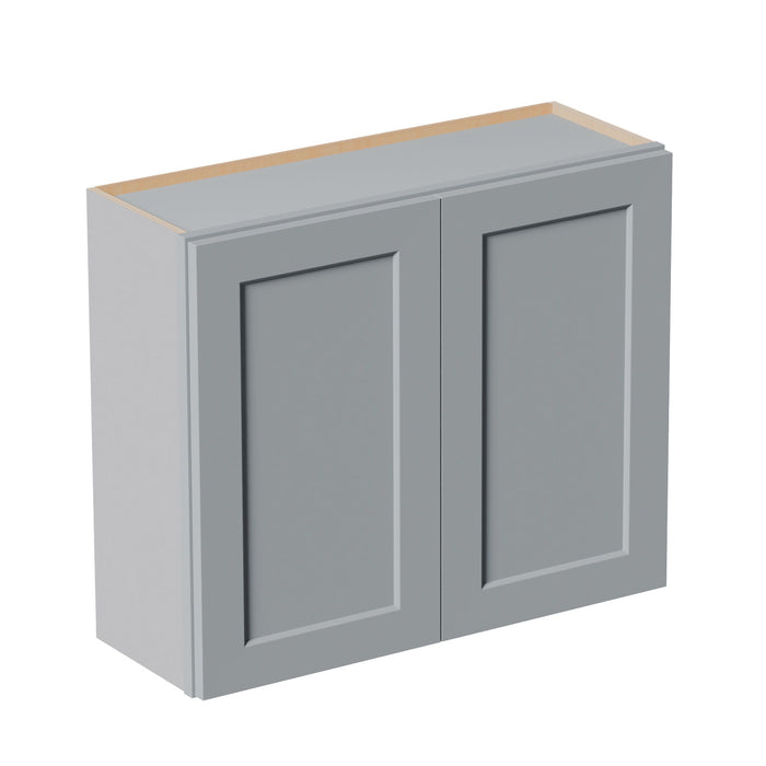 Shaker Wall Cabinet With Soft Close Hinges, Adjustable Shelves, Double Door