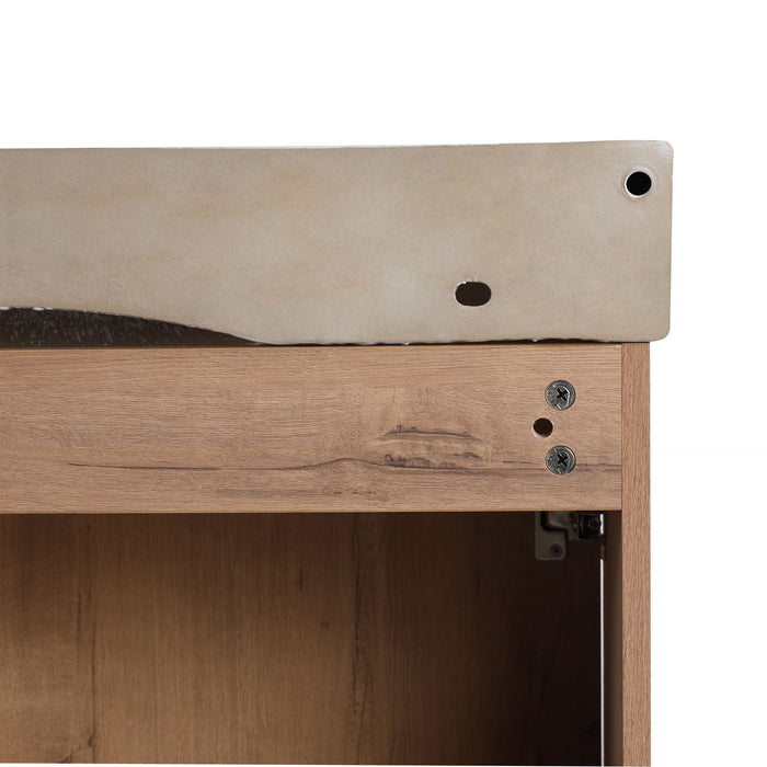 Wall Mounted Bathroom Vanity & Sink & Soft Close Door