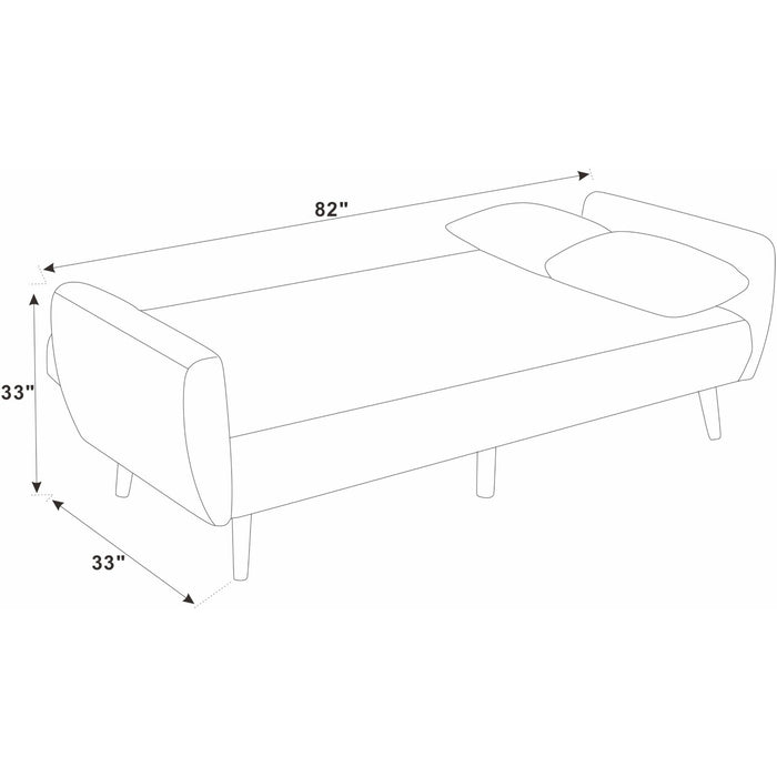 Futon Sofa Bed With Tall Legs