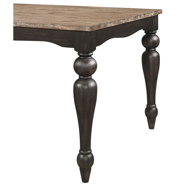 Windsor - 6 Piece Rectangular Dining Set - Brown