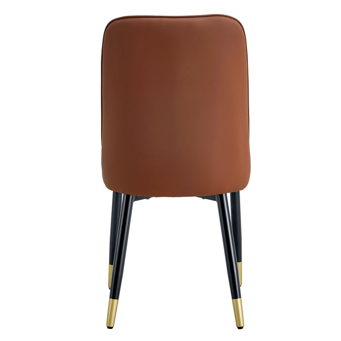 Modern Dining Chair With Metal Leg