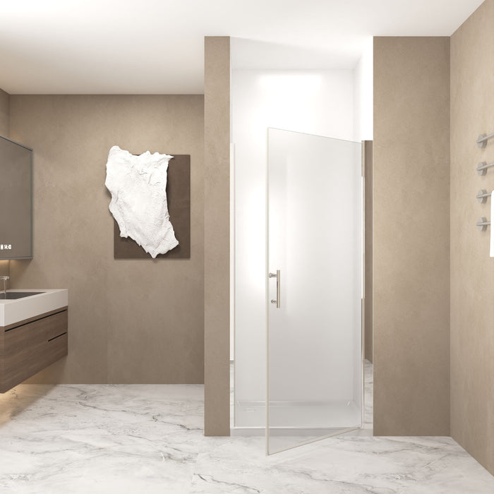 Shower Door With Glass And Explosion Proof Safety Film
