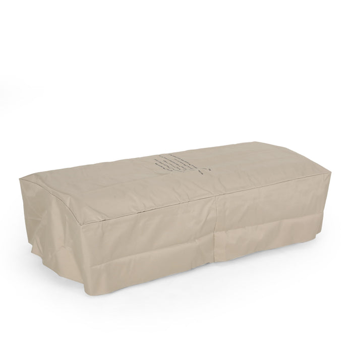 Vernon - Rectangle Fire Pit 50, 000 Btu - Dark Gray