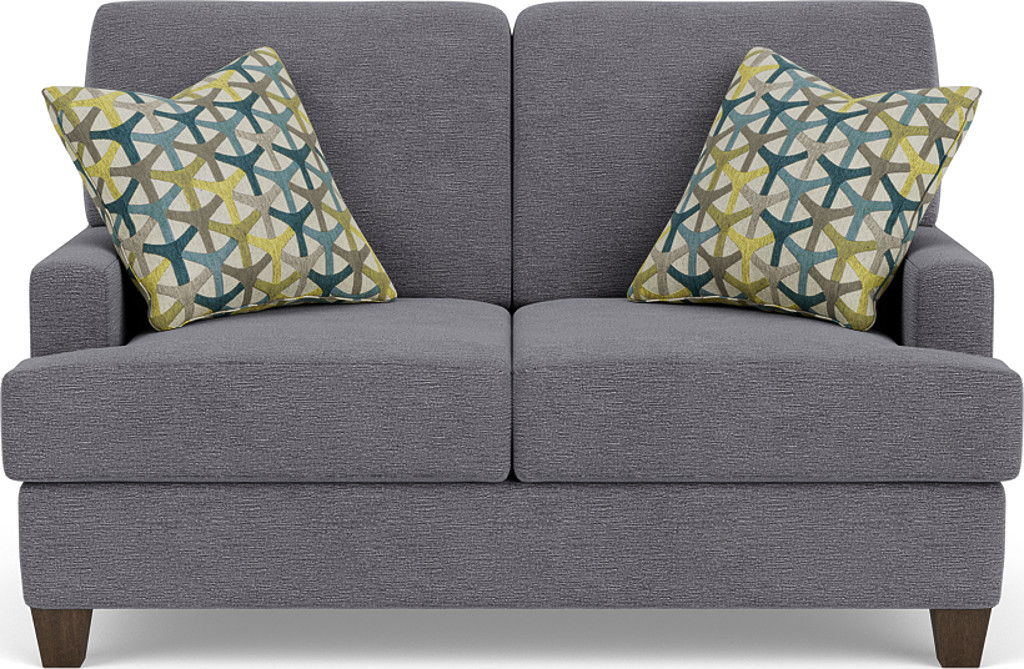 Moxy - Fabric Loveseat, T-Shaped Seat Cushion