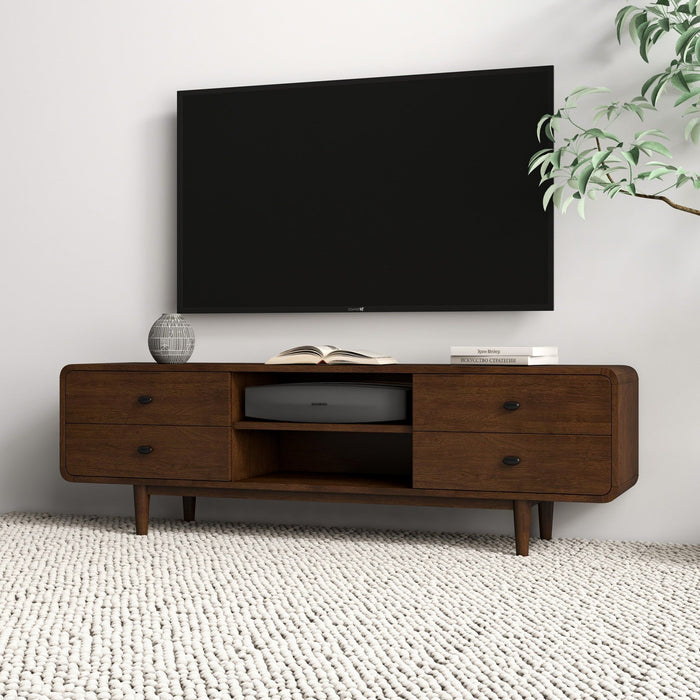 Alexa - TV Stand - Dark Brown / Wood