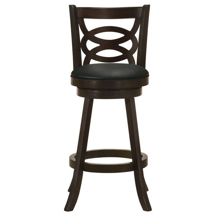 Swivel Bar Stool (Set of 2) - Black