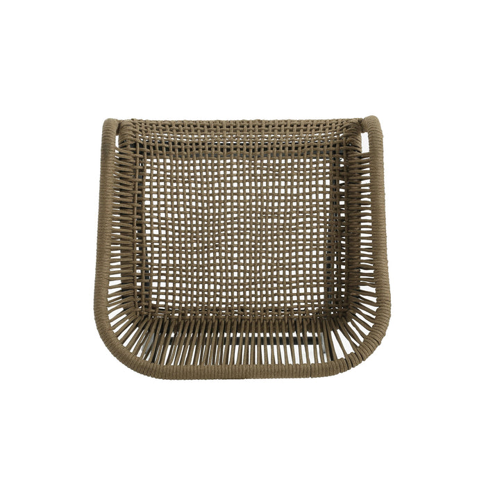La Push - Outdoor Rope Barstool (Set of 2) - Black / Brown