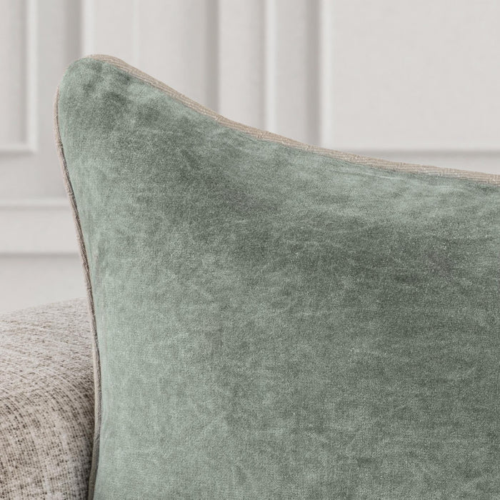 Heirloom Velvet - SLD Pillow - Bay Green