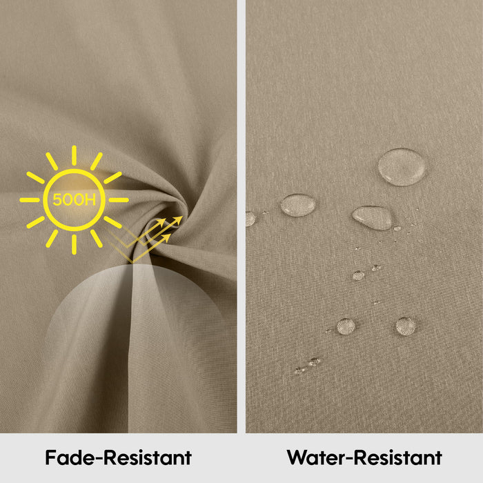 2 Piece Outdoor Chaise Lounge Chair Cushion Set