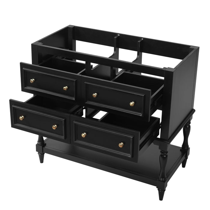Modern Bathroom Vanity Cabinet With 4 Drawers