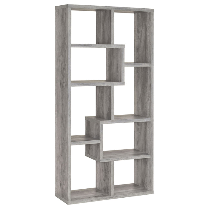 Lawton - 7 Shelf Bookshelf - Driftwood