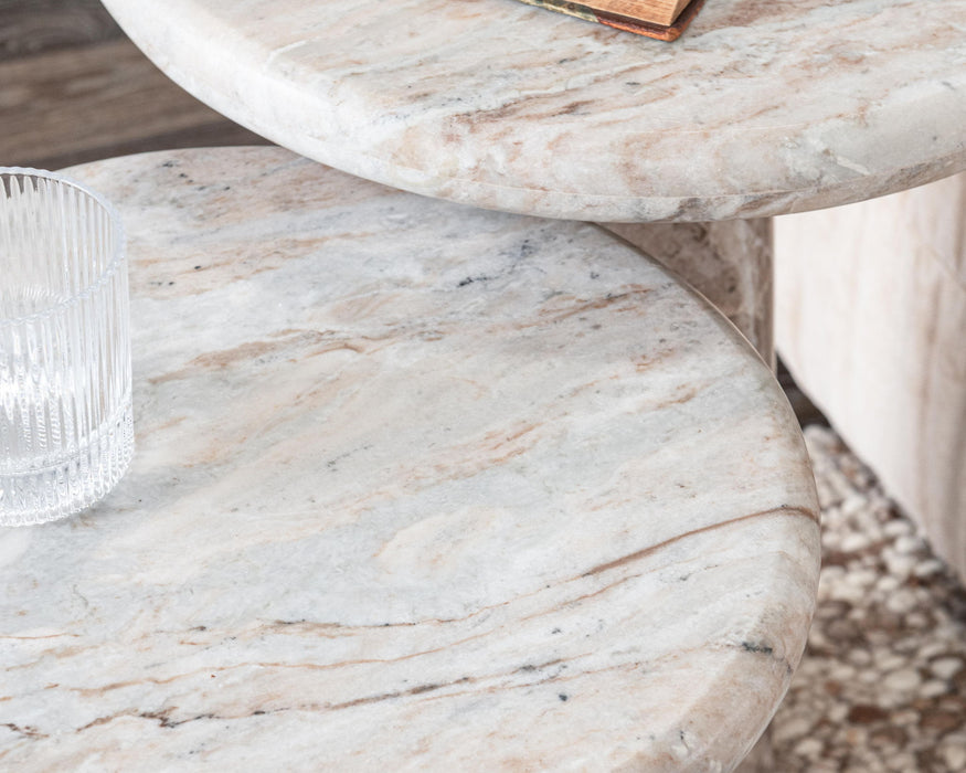 Huxley - Marble Round Accent Table