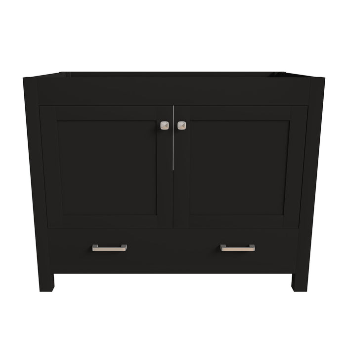 Bathroom Vanity With Soft Close Cabinet, Single Drawer, Sink Not Included - Black